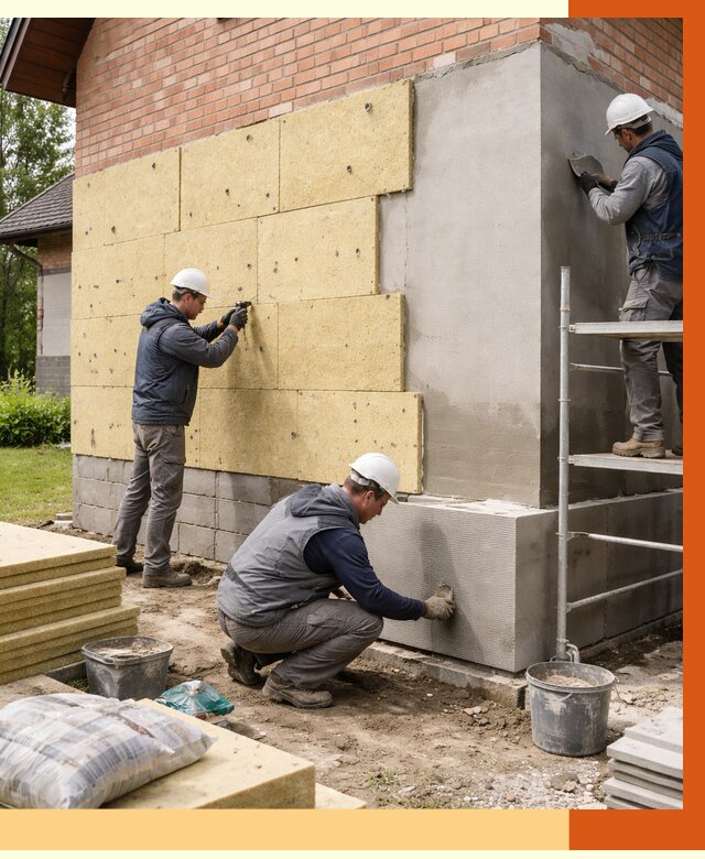 Утепление частного дома в Красногорске под ключ от 7621 руб/м2 — недорого | ТепломастерКрр