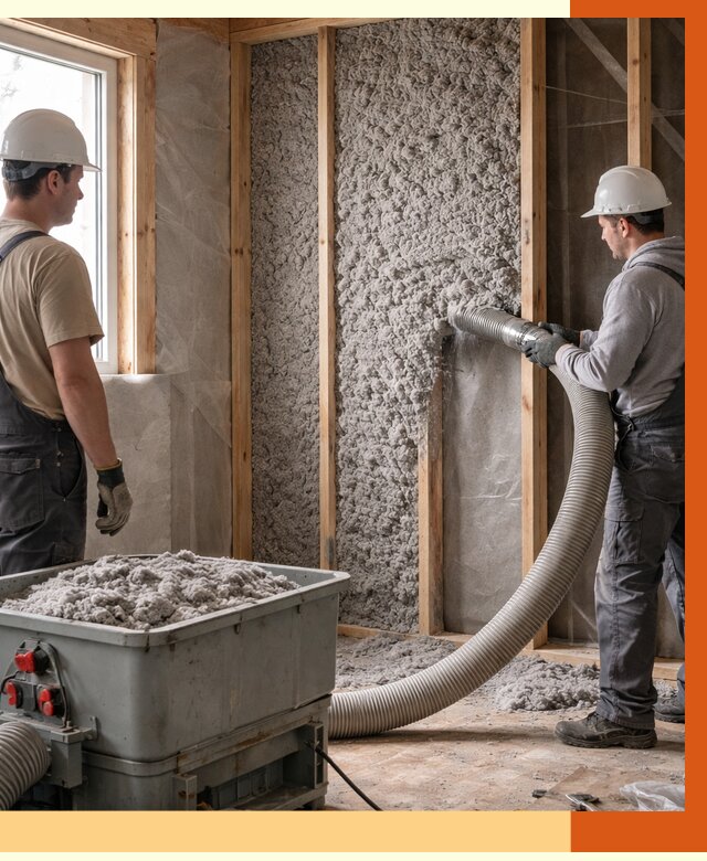 Утепление каркасного дома эковатой в Красногорске от 1829 руб. | ТепломастерКрр