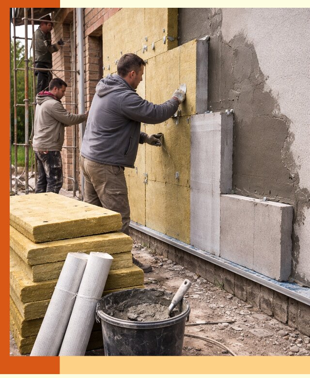 Утепление кирпичного дома под ключ в Красногорске