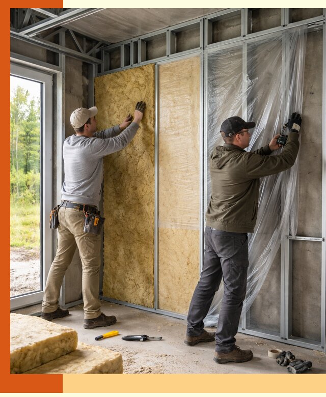 Утепление дома из ЛСТК в Красногорске с гарантией качества и эффективности