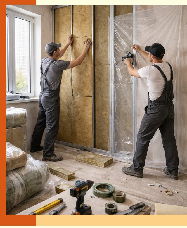 Утепление квартиры изнутри профессионально в Красногорске