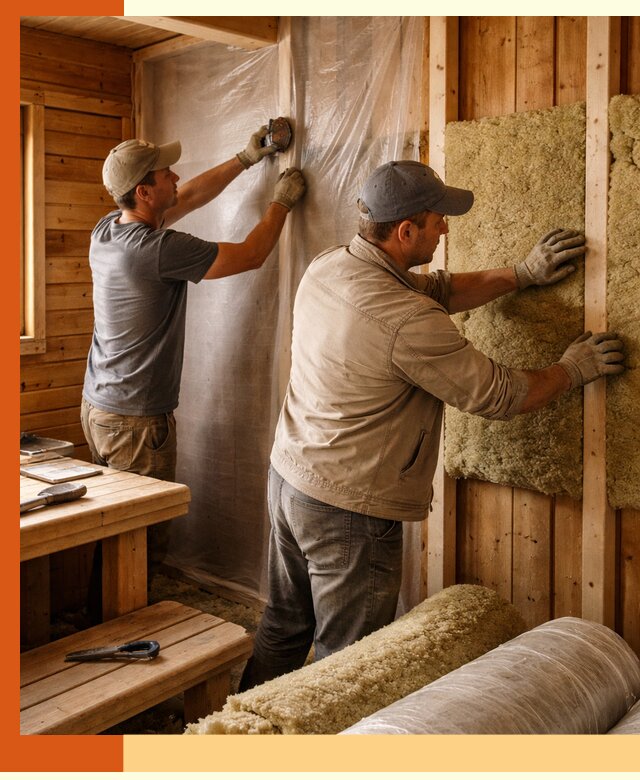 Утепление бани изнутри в Красногорске качественно и недорого