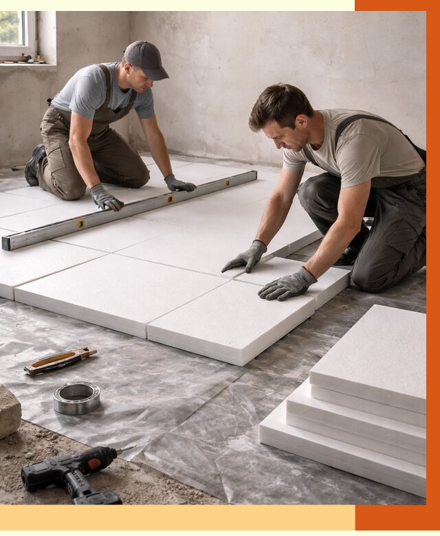 Утепление бетонного пола в Красногорске от 2540 руб/м2 — монтаж и цена | ТепломастерКрр