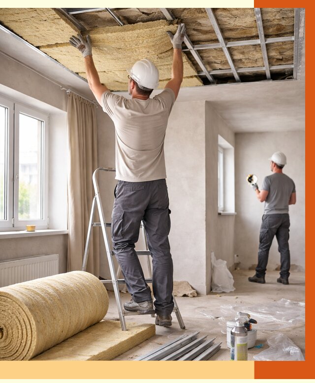 Утепление потолка в частном доме в Красногорске от 965 руб./м² — работы под ключ | ТепломастерКрр