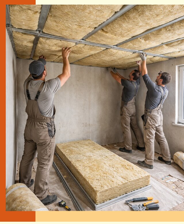 Утепление потолка в Красногорске — тепло и без сквозняков