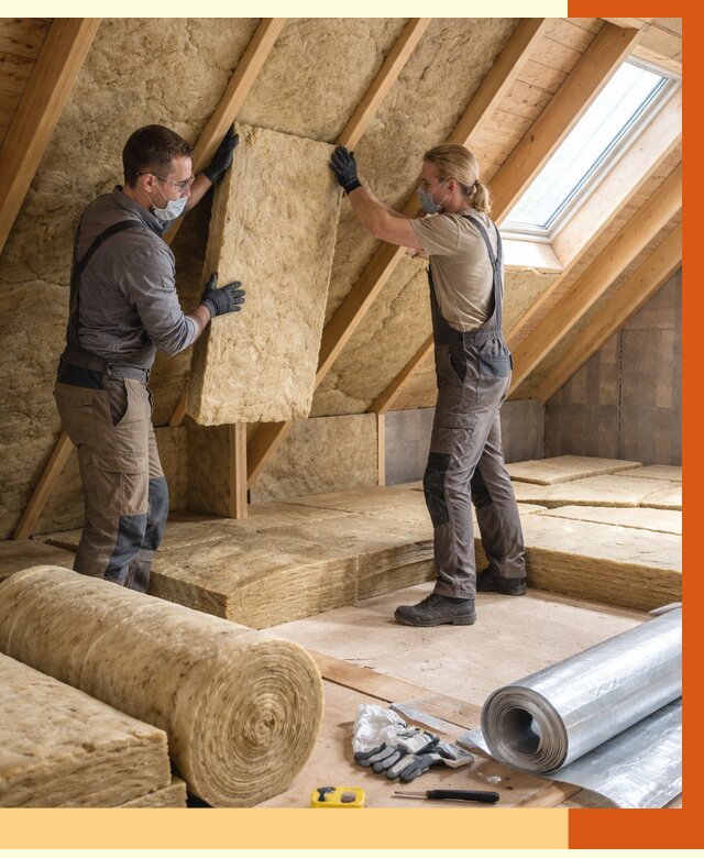Утепление мансарды минватой в Красногорске от 4268 руб./м2 — монтаж и пароизоляция | ТепломастерКрр