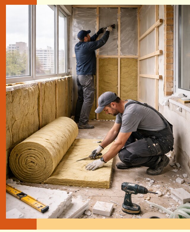 Утепление балкона под ключ в Красногорске качественно и быстро