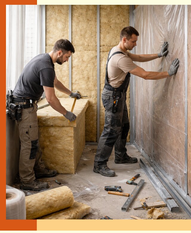 Профессиональное утепление лоджии в Красногорске эффективно и надежно