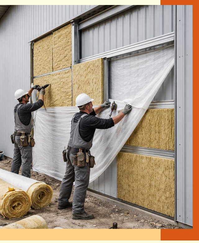 Утепление металлического склада в Красногорске от 4572 руб/м2 — комплексное утепление под ключ | ТепломастерКрр