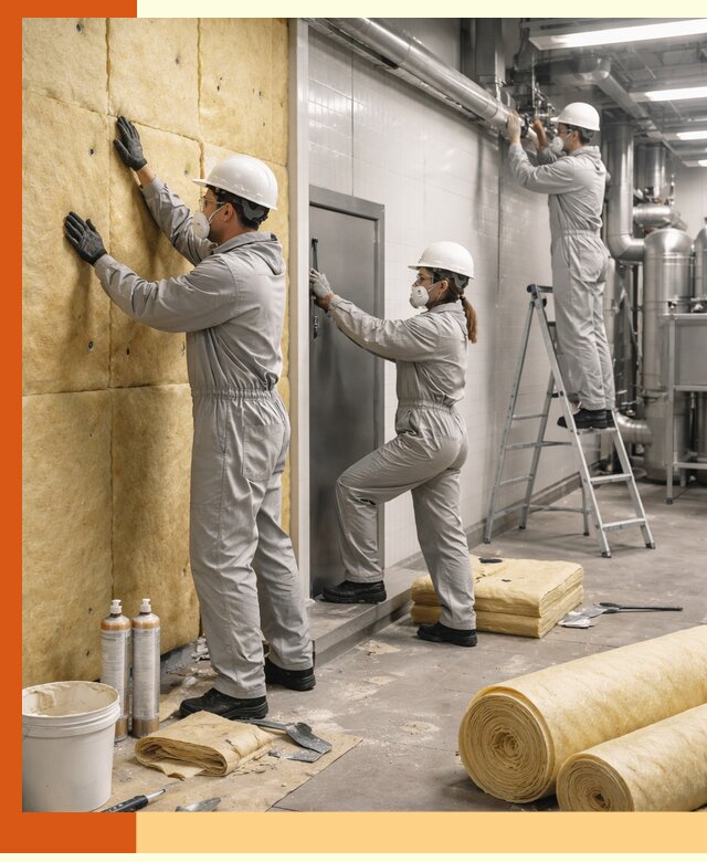 Утепление пищевого цеха под ключ в Красногорске