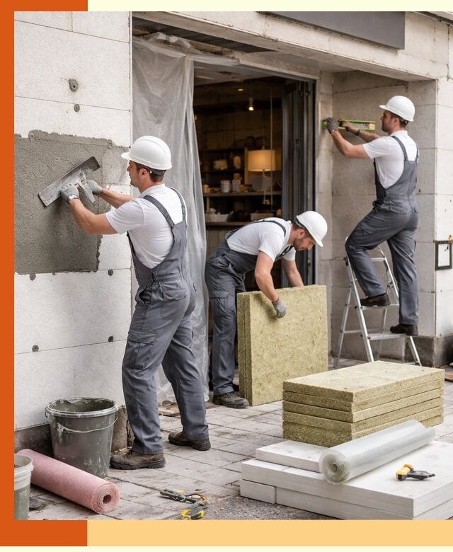 Утепление кафе в Красногорске: профессиональная теплоизоляция и монтаж