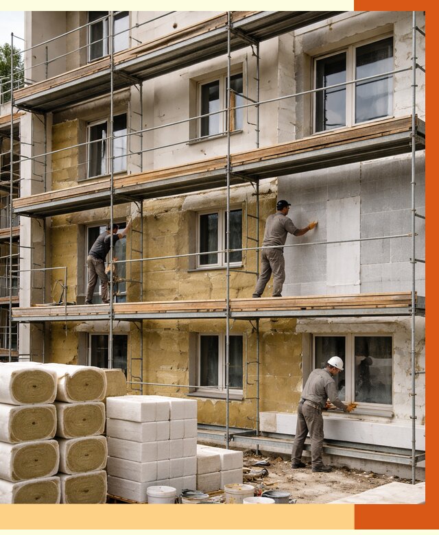 Утепление гостиницы в Красногорске от 7316 руб./м2 — комплексно, ППУ, под ключ | ТепломастерКрр