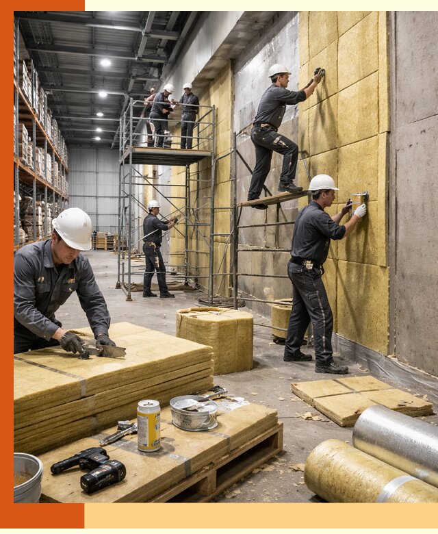 Утепление логистического центра в Красногорске качественно и экономично