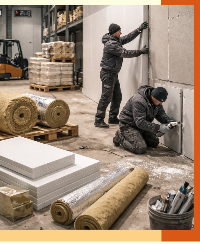 Утепление холодного склада в Красногорске от 8637 руб/м2 — комплексное под ключ | ТепломастерКрр