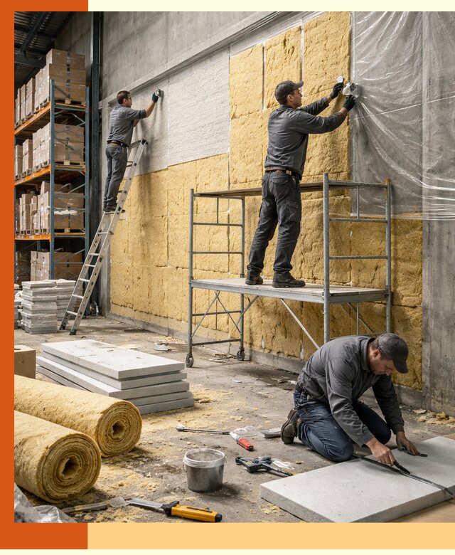 Утепление холодного склада под ключ в Красногорске