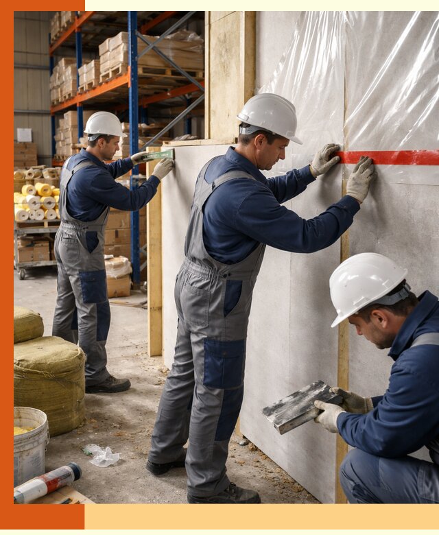 Утепление теплого склада под ключ в Красногорске