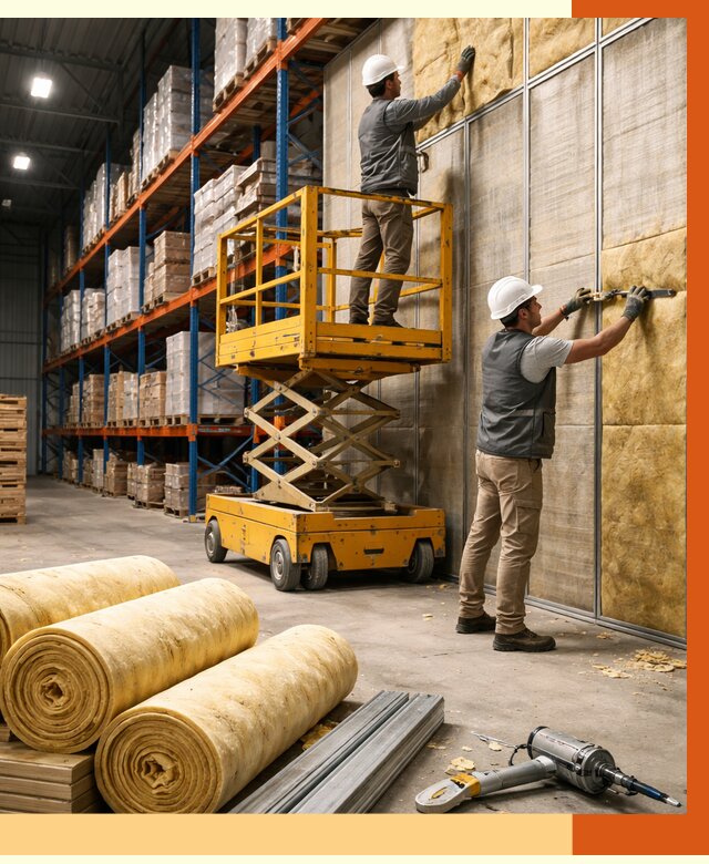 Утепление торгового склада в Красногорске от 3252 руб/м2 — комплексно и под ключ | ТепломастерКрр