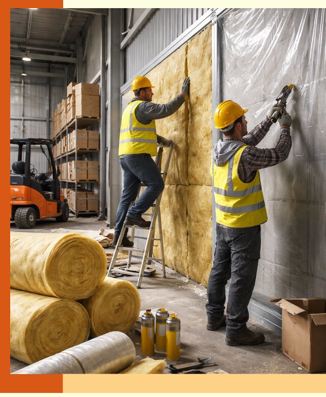 Утепление склада с техникой в Красногорске под ключ