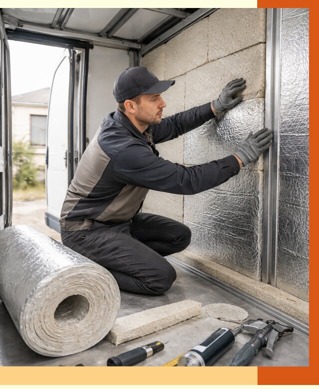 Утепление фургона рефрижератора в Красногорске от 12701 руб./м² под ключ | ТепломастерКрр