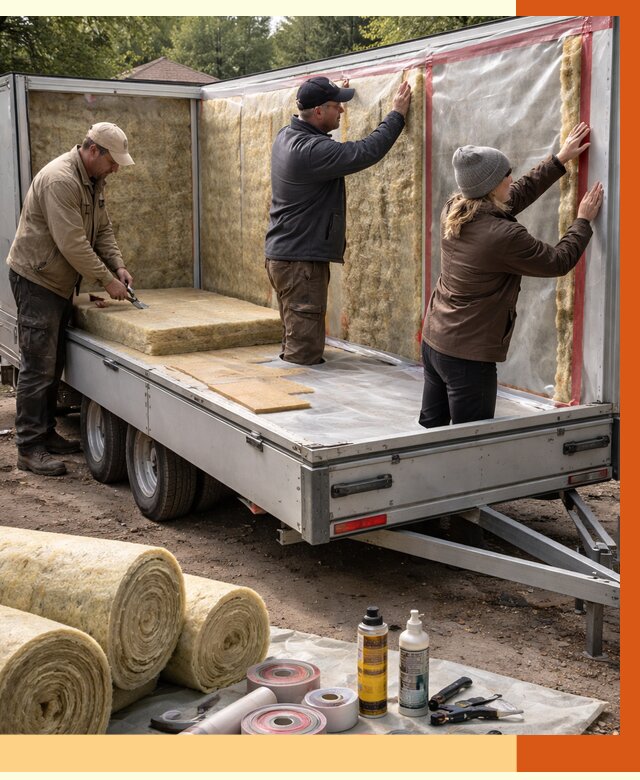 Утепление прицепа в Красногорске под ключ от 12701 руб. — комплекс от ТепломастерКрр