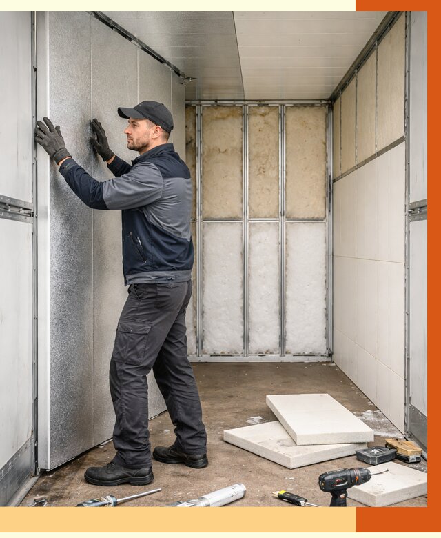 Утепление холодильного кузова в Красногорске от 13717 руб. под ключ | ТепломастерКрр