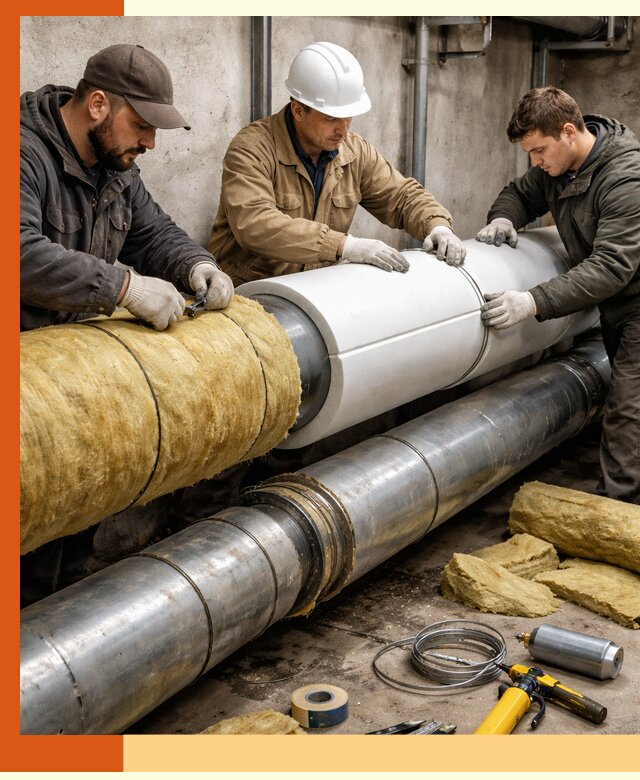 Утепление трубопровода в Красногорске с гарантией энергоэффективности