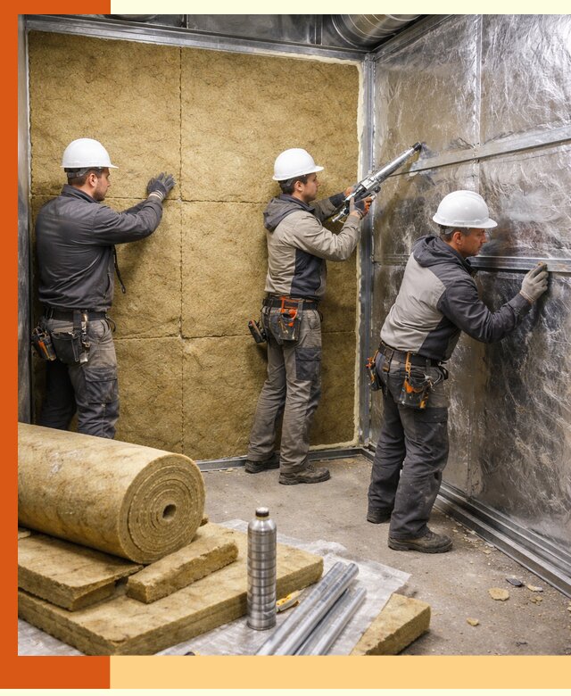 Утепление венткамеры в Красногорске — качественная теплоизоляция и шумопоглощение