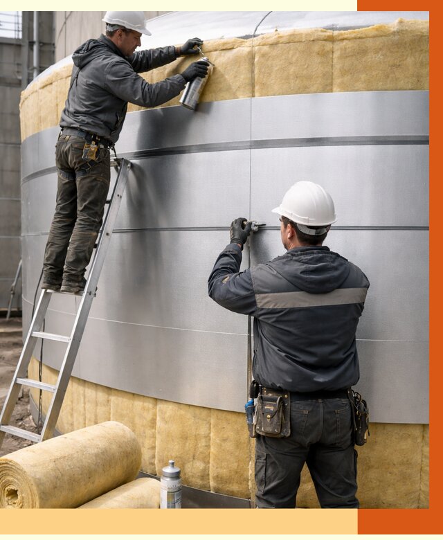 Утепление цистерны в Красногорске пенополиуретаном от 14733 руб. под ключ | ТепломастерКрр