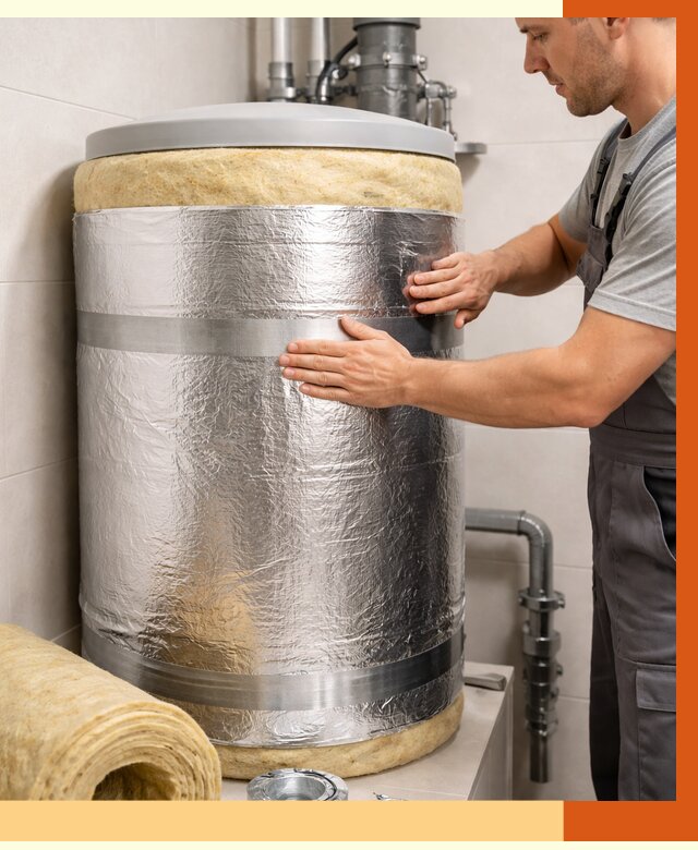 Утепление бойлера в Красногорске от 4572 руб. под ключ | Утепление ППУ | ТепломастерКрр