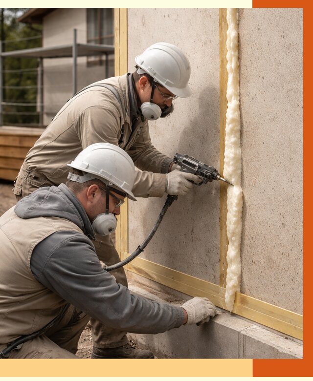 Утепление сип панелей ППУ в Красногорске от 4877 руб. под ключ | ТепломастерКрр