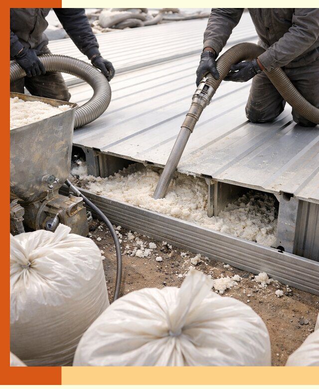 Заполнение пустот кровельных панелей пенными и мокрыми герметиками в Красногорске