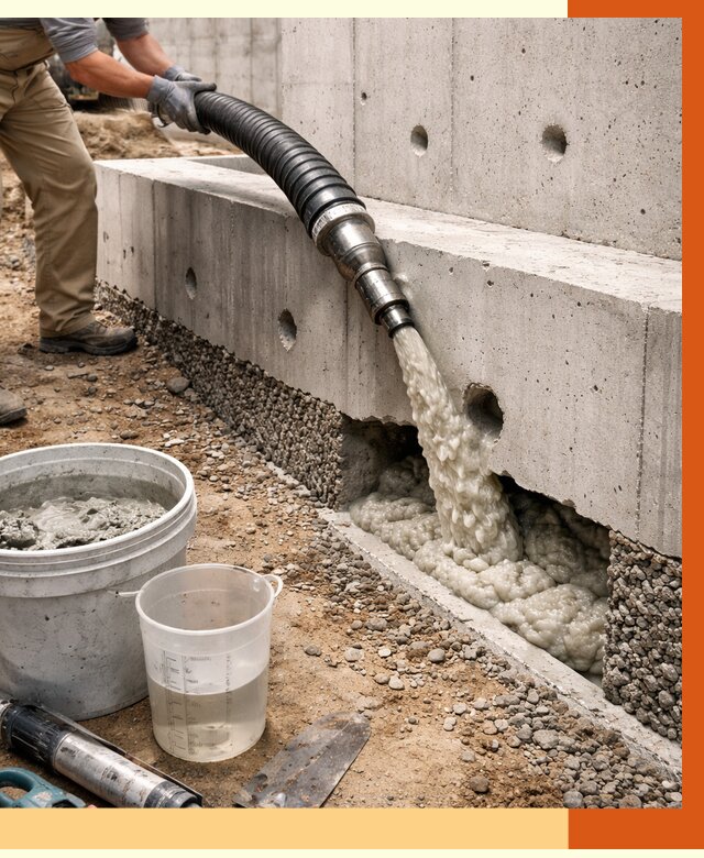 Заполнение полостей фундамента в Красногорске от 6909 руб. под ключ | ТепломастерКрр