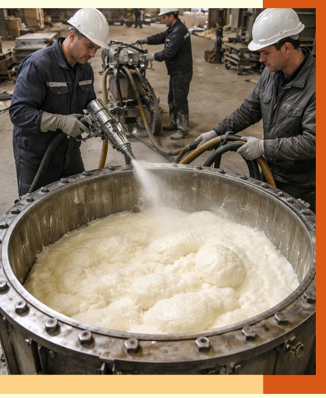 Заливка ППУ в емкости в Красногорске от 7367 руб. — утепление емкости под ключ | ТепломастерКрр