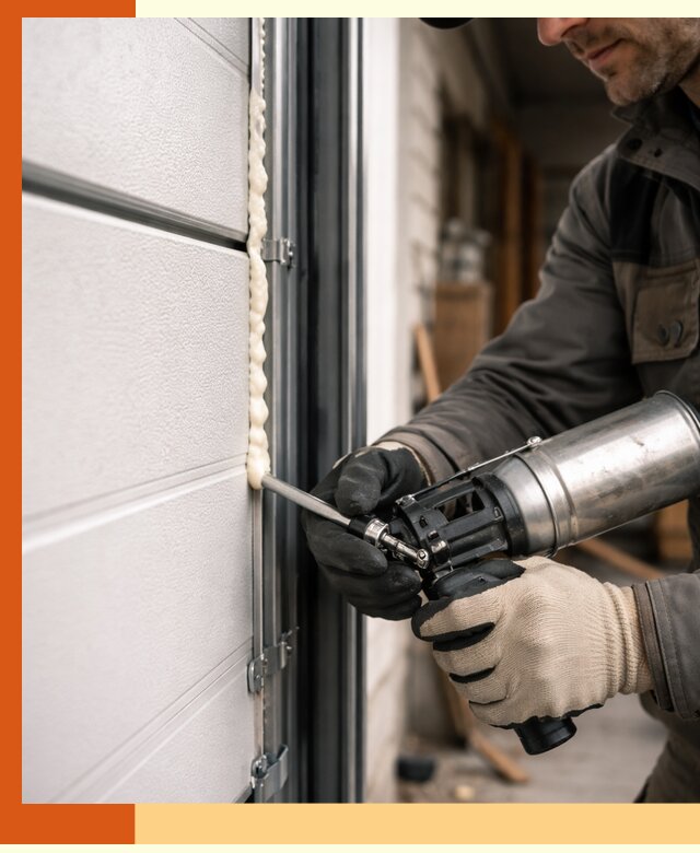 Заполнение пустот ворот в Красногорске профессионально и герметично