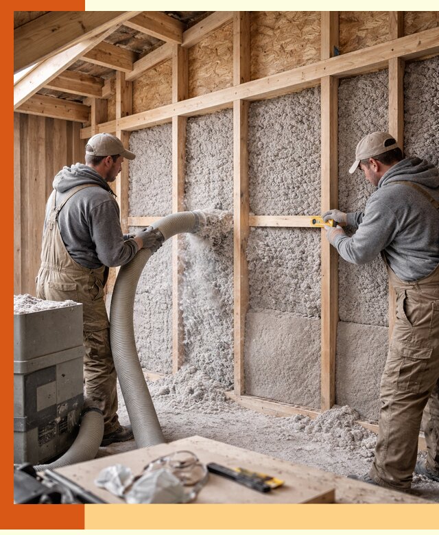 Утепление эковатой стен, потолков и перекрытий в Красногорске