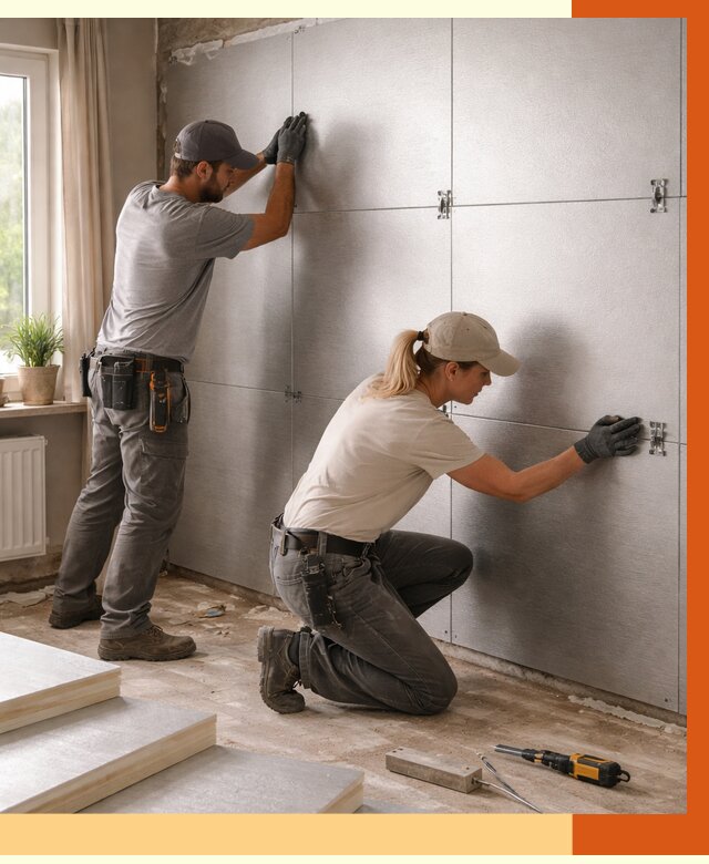 Утепление PIR панелями в Красногорске от 4268 руб. под ключ | ТепломастерКрр