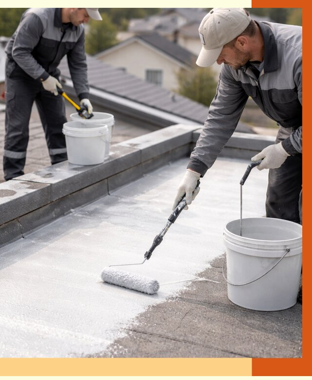 Утепление кровли жидкой теплоизоляцией в Красногорске от 2185 руб./м2 | ТепломастерКрр