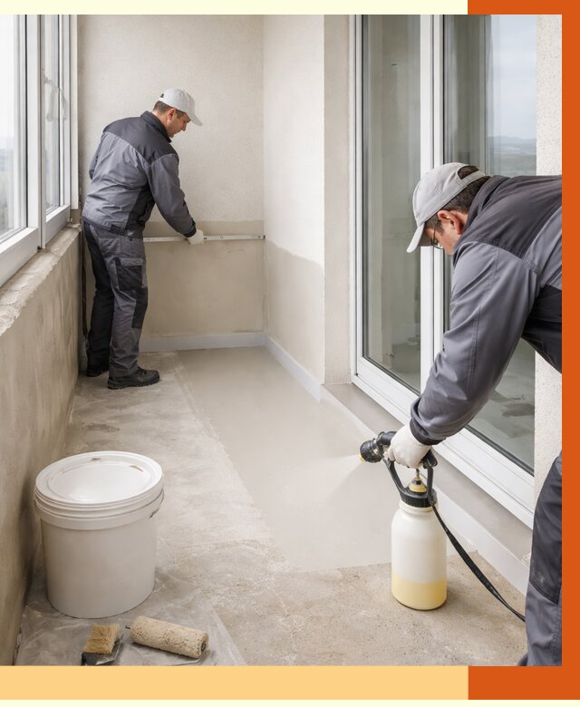 Утепление балкона жидкой теплоизоляцией в Красногорске от 5843 руб./м2 | ТепломастерКрр