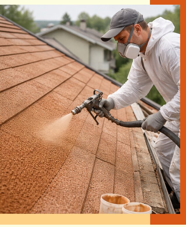 Утепление кровли жидкой пробкой в Красногорске от 2743 руб./м² под ключ | ТепломастерКрр