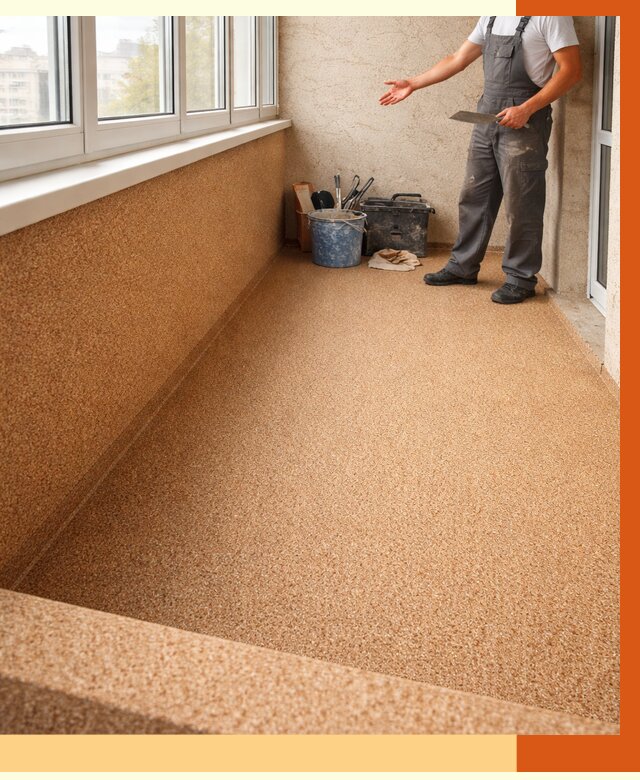 Утепление балкона жидкой пробкой в Красногорске от 3709 руб/м² под ключ | ТепломастерКрр