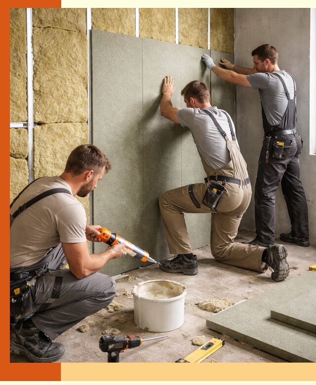 Профессиональная шумоизоляция стен в Красногорске для квартир и домов