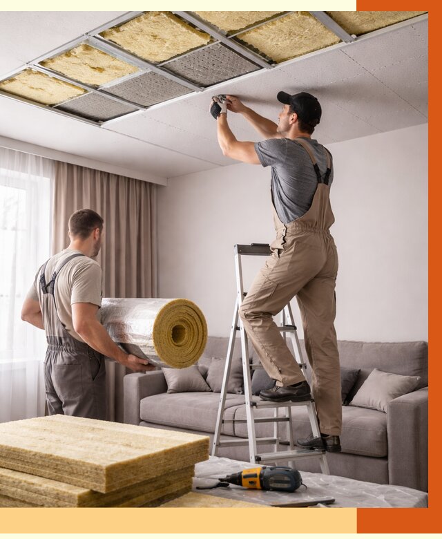 Шумоизоляция потолка в Красногорске от 2286 руб. под ключ | Профессионально — ТепломастерКрр