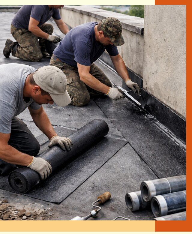 Гидроизоляция кровли в Красногорске от 4572 руб. — профессиональная гидроизоляция крыши | ТепломастерКрр