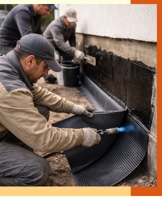 Гидроизоляция цоколя и отмостки в Красногорске от 8637 руб. — ТепломастерКрр