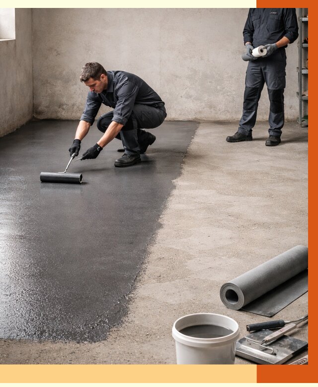 Гидроизоляция гаражного пола в Красногорске от 3556 руб./м² — ТепломастерКрр профессионально