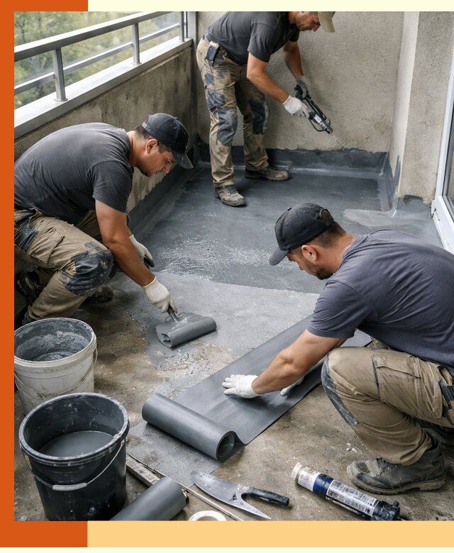 Гидроизоляция балкона в Красногорске: надежная защита от протечек