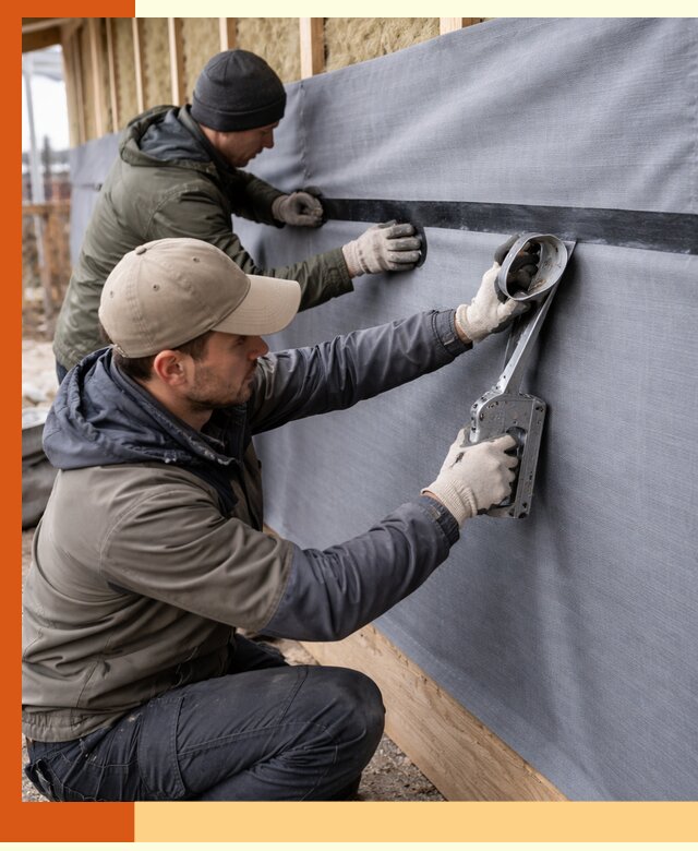 Монтаж ветроизоляции зданий и конструкций в Красногорске