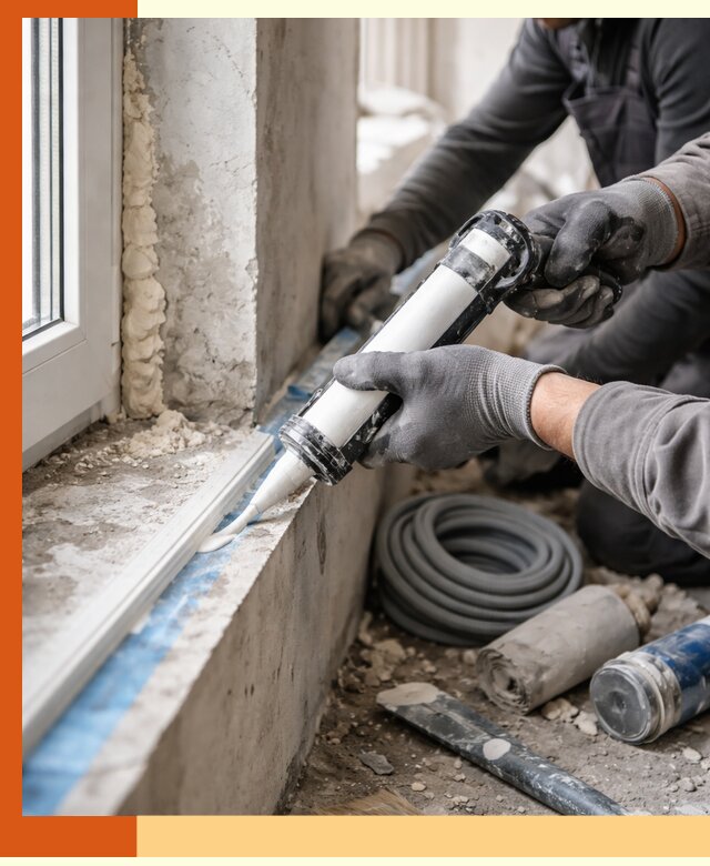 Герметизация стыков и примыканий зданий в Красногорске