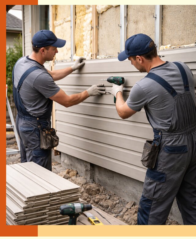 Монтаж сайдинга после утепления в Красногорске качественно и надежно