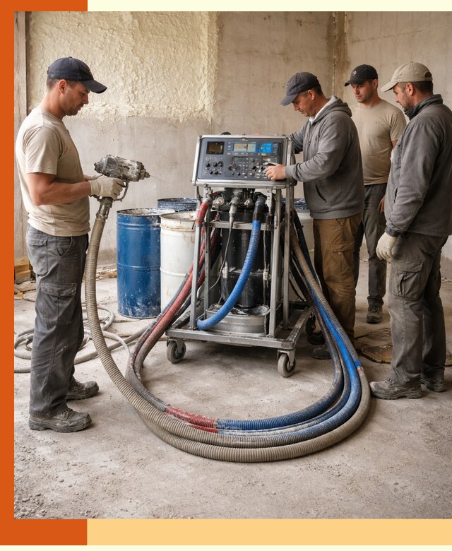 Аренда установки для напыления ППУ в Красногорске на выгодных условиях